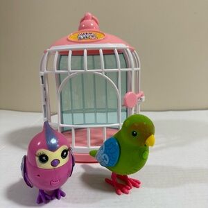 Little Live Pets Bird Cage with Two Birds